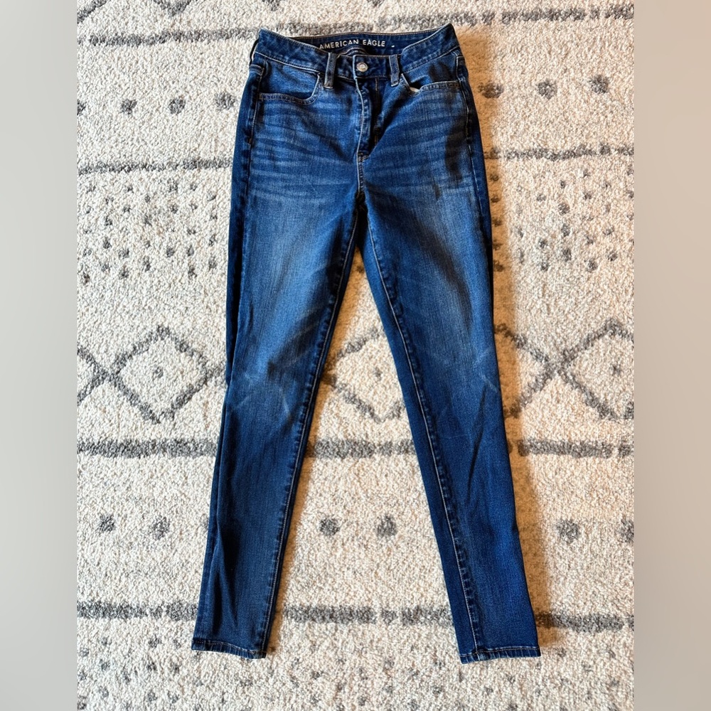 Super Hi-Rise American Eagle Jeggings Size 4
